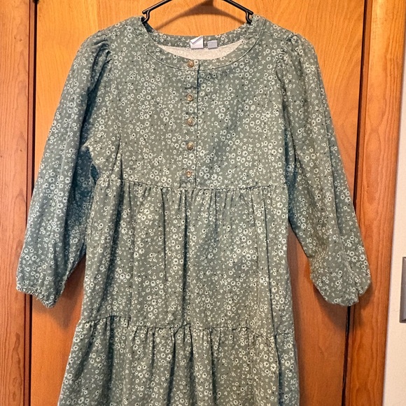 GAP Green Floral Kids Dress - Picture 3 of 3
